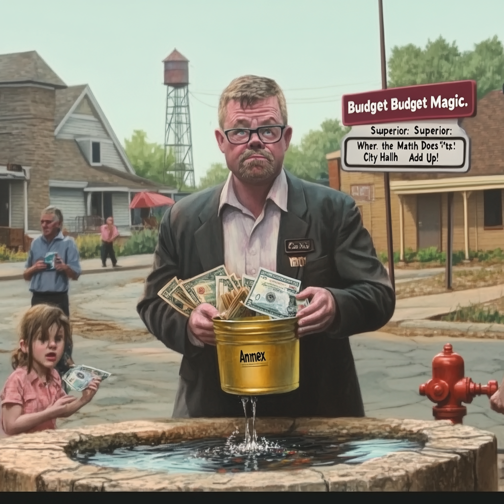 superior wi mayor jim paine and his magic well of numbers